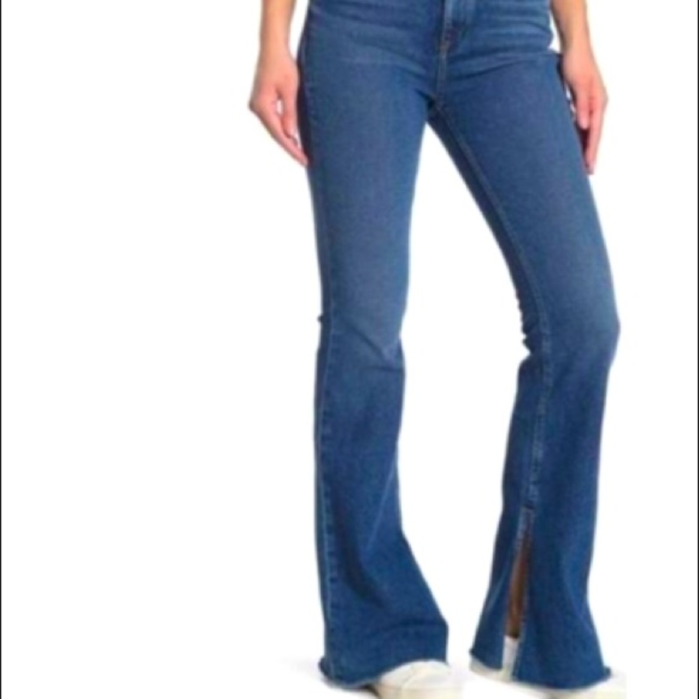 Rag & Bone Medium Wash Bella High Waist Flare Jeans